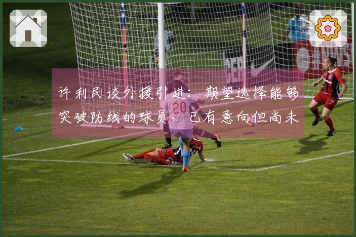 许利民谈外援引进：期望选择能够突破防线的球员，已有意向但尚未敲定